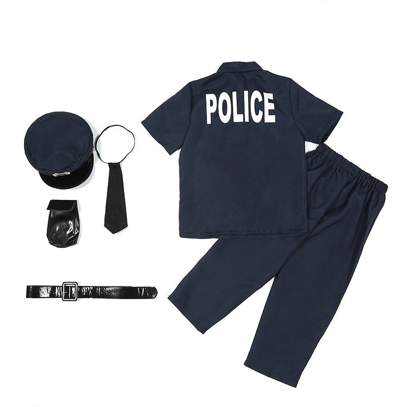 Kids Halloween Police Uniform