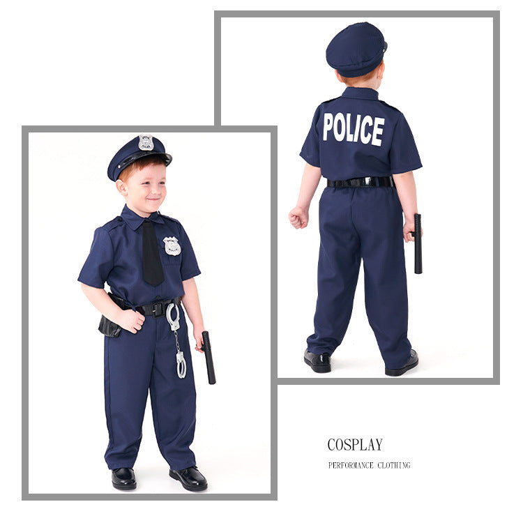 Kids Halloween Police Uniform