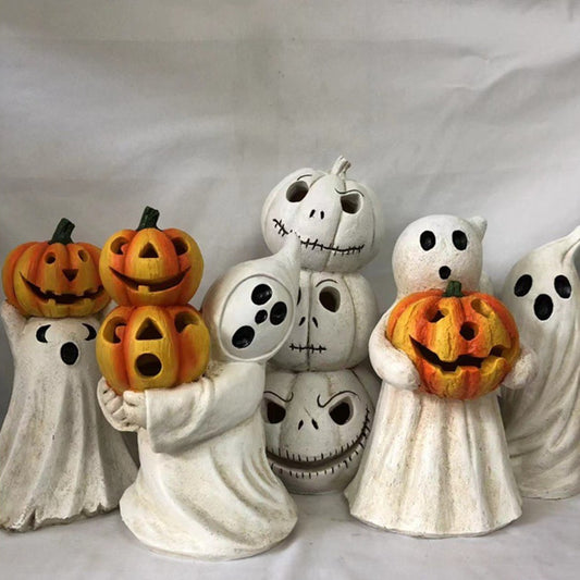 Ghost Pumpkin Resin Crafts