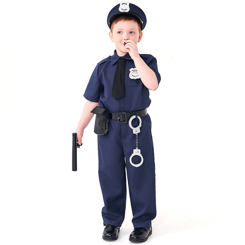 Kids Halloween Police Uniform
