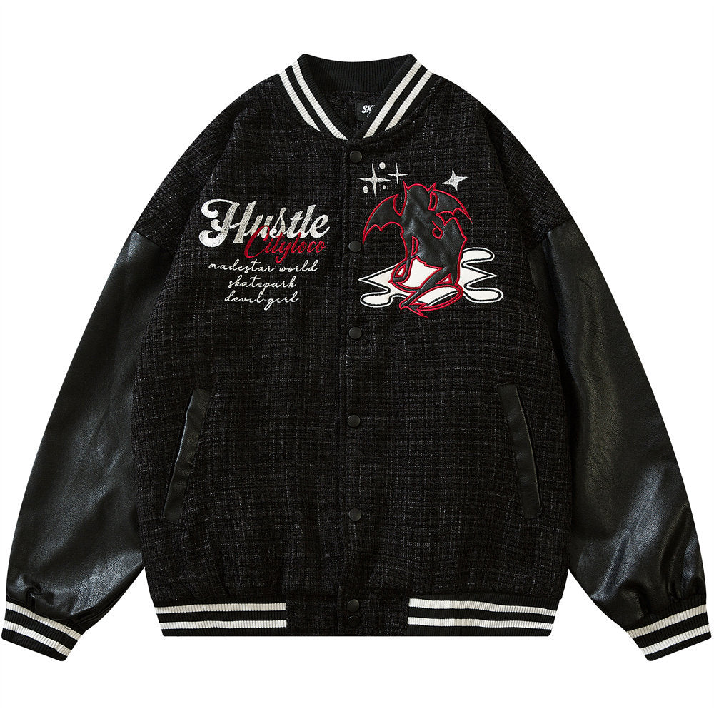 Stitch Leather Jacket