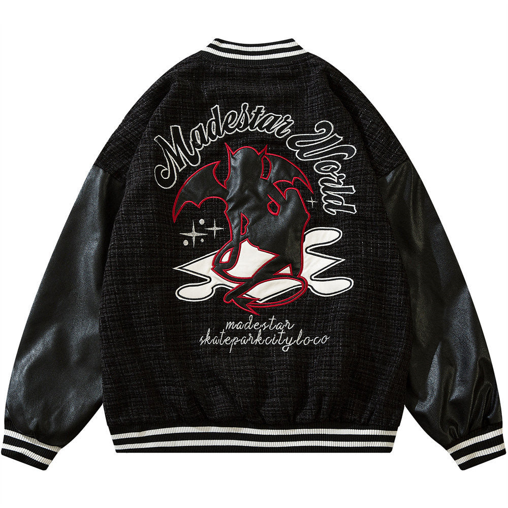 Stitch Leather Jacket