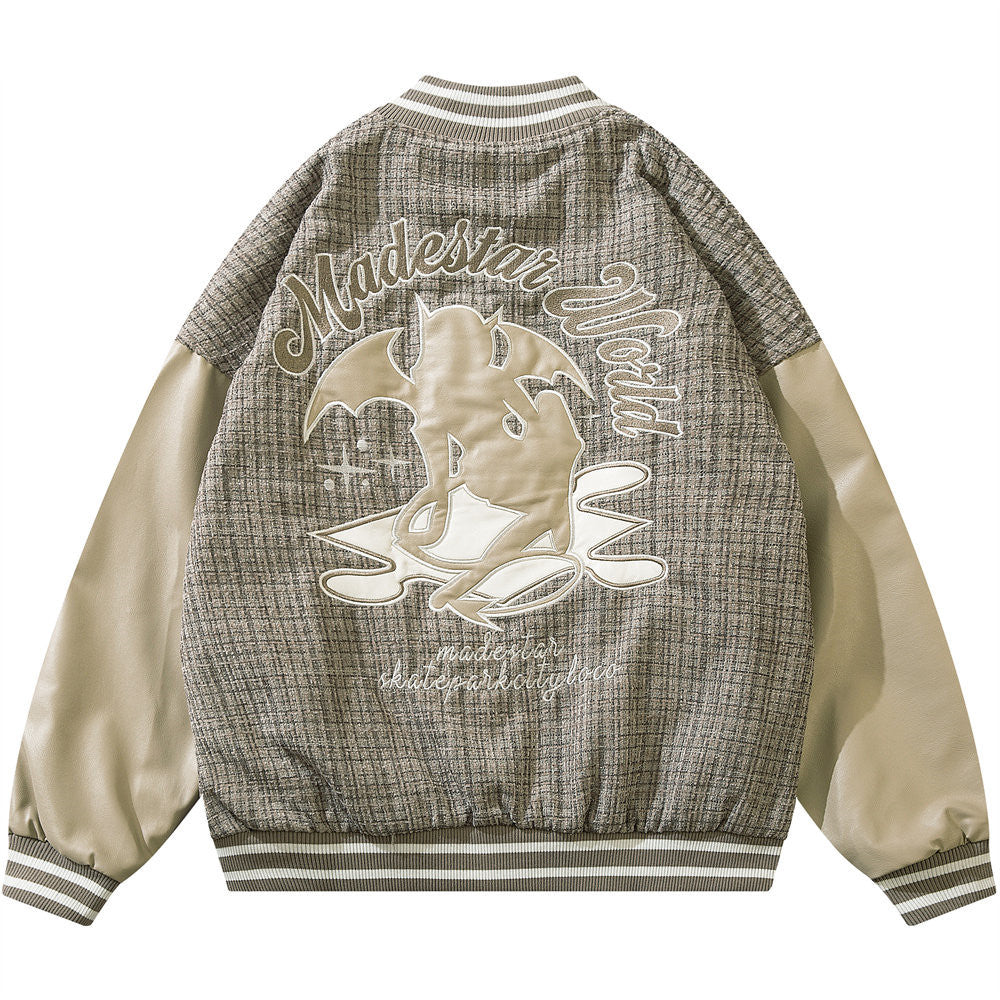Stitch Leather Jacket
