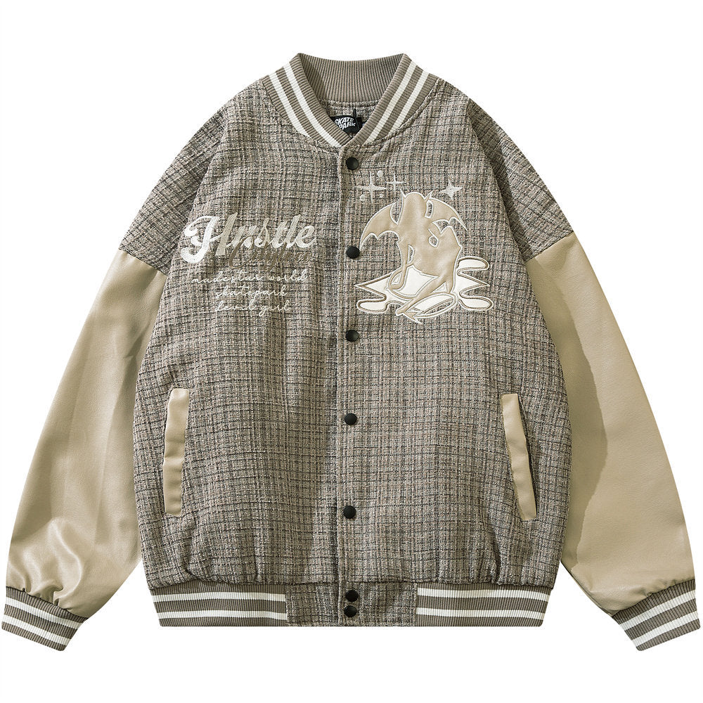 Stitch Leather Jacket